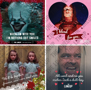 stephen king valentines; it, carrie, the shining valentines